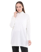 Aria Rahat Kalıp İnce Triko Kazak - Ekru