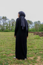 Sona Pliseli Sandy Maxi Elbise - Siyah