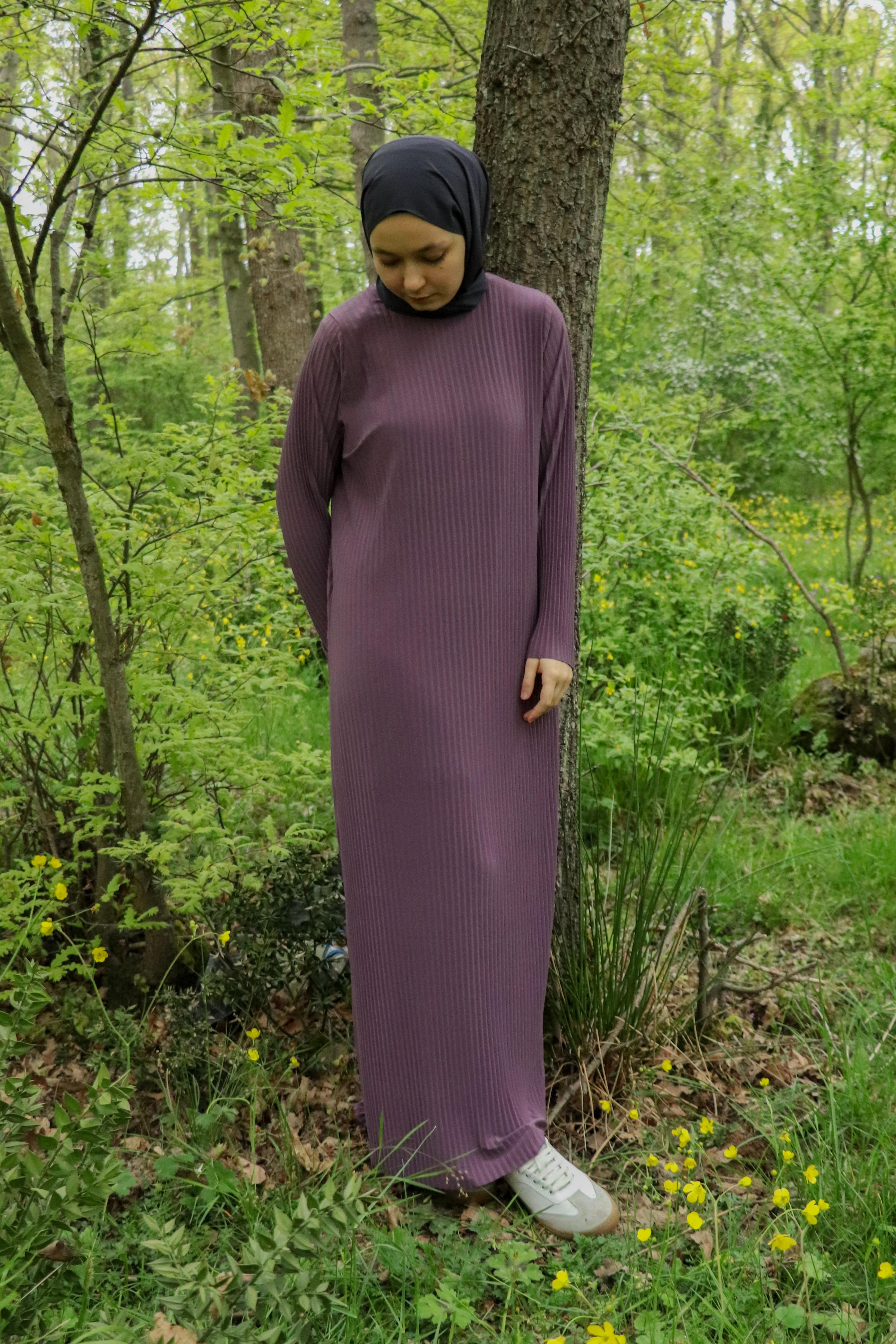 Sona Pliseli Sandy Maxi Elbise - Gül Kurusu
