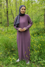 Sona Pliseli Sandy Maxi Elbise - Gül Kurusu