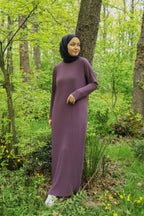 Sona Pliseli Sandy Maxi Elbise - Gül Kurusu
