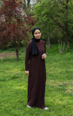 Sona Pliseli Sandy Maxi Elbise - Kahverengi