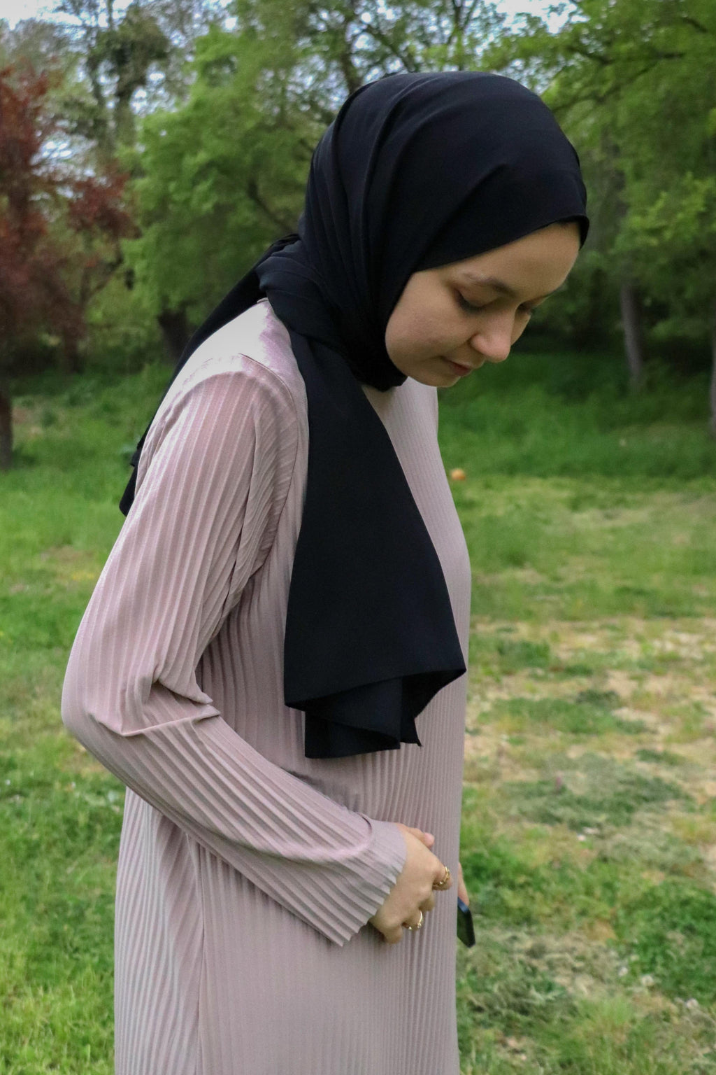 Sona Pliseli Sandy Maxi Elbise - Vizon
