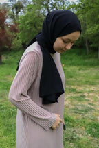 Sona Pliseli Sandy Maxi Elbise - Vizon