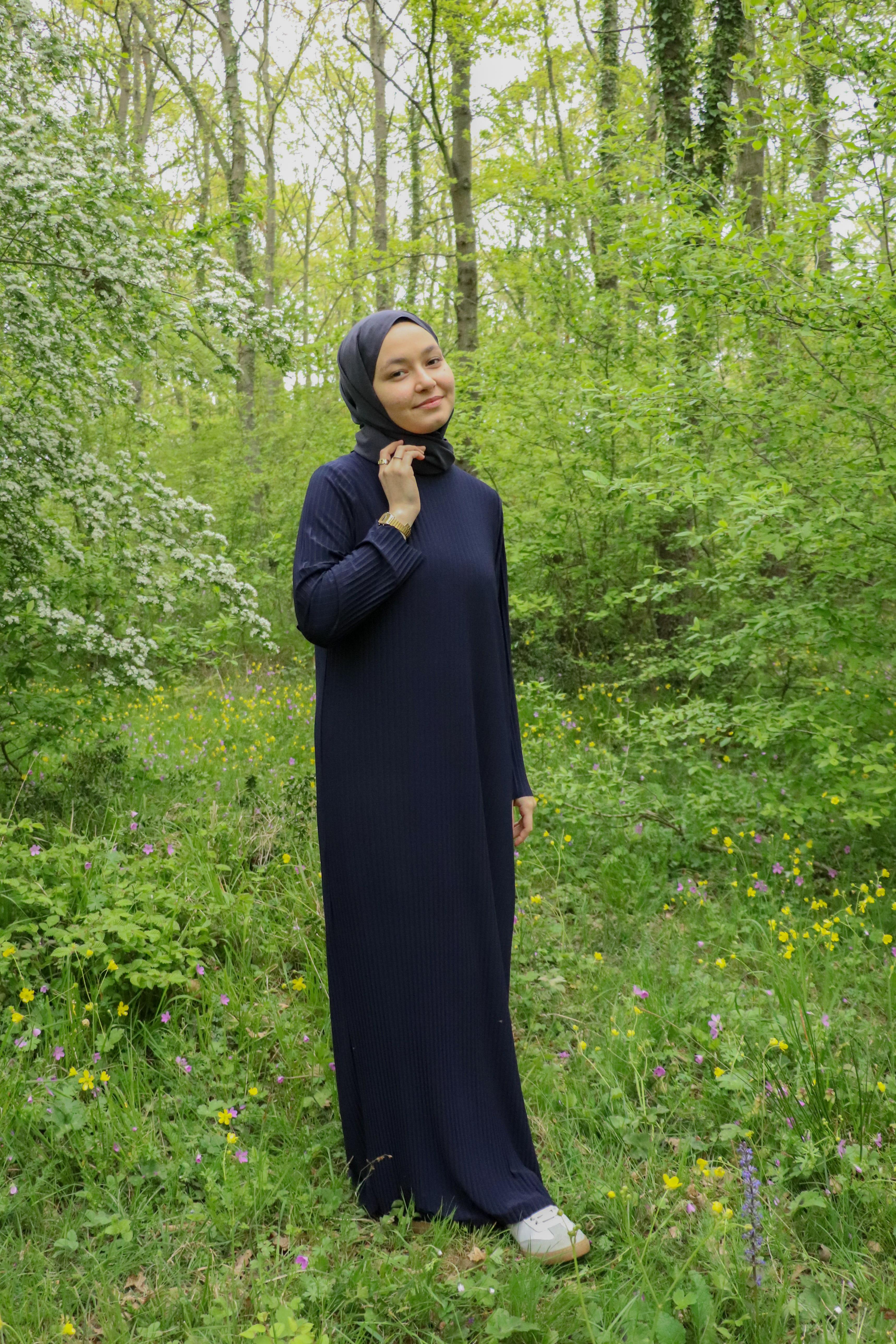 Sona Pliseli Sandy Maxi Elbise - Lacivert
