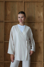 Vizon Krinkıl Dokulu Kimono Takım