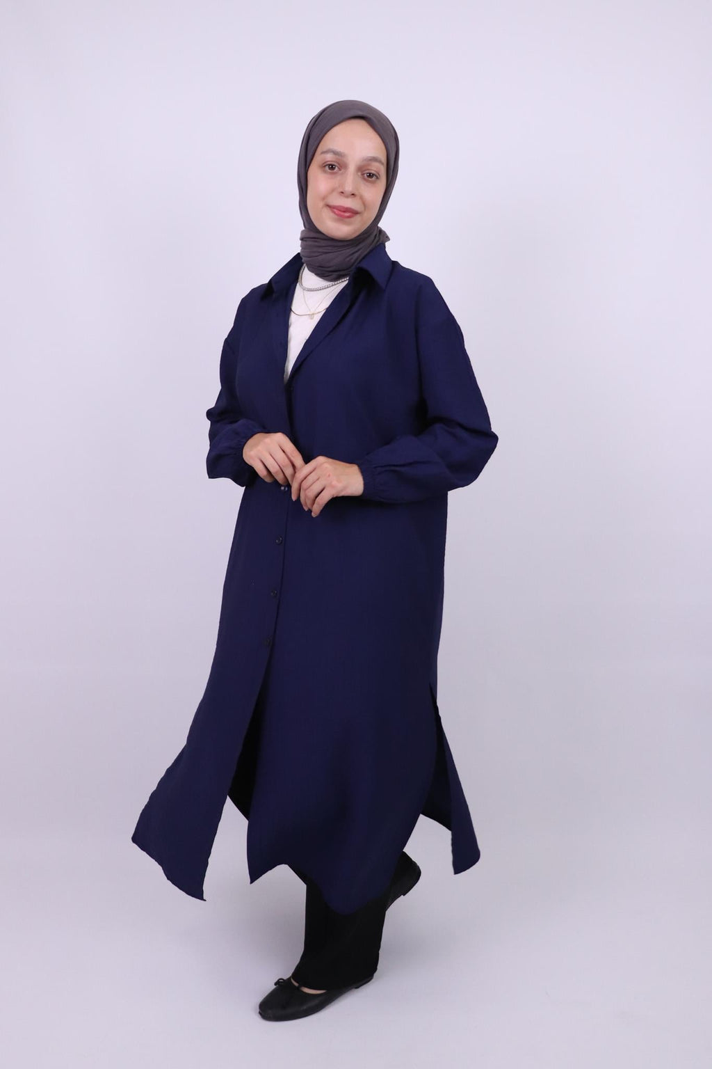 Lia Ferace Gömlek - Lacivert