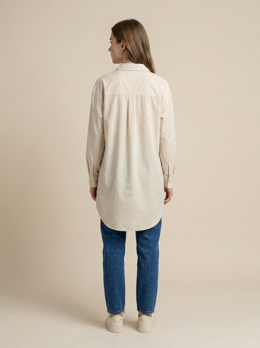 Vizon Basic Oversize Gömlek